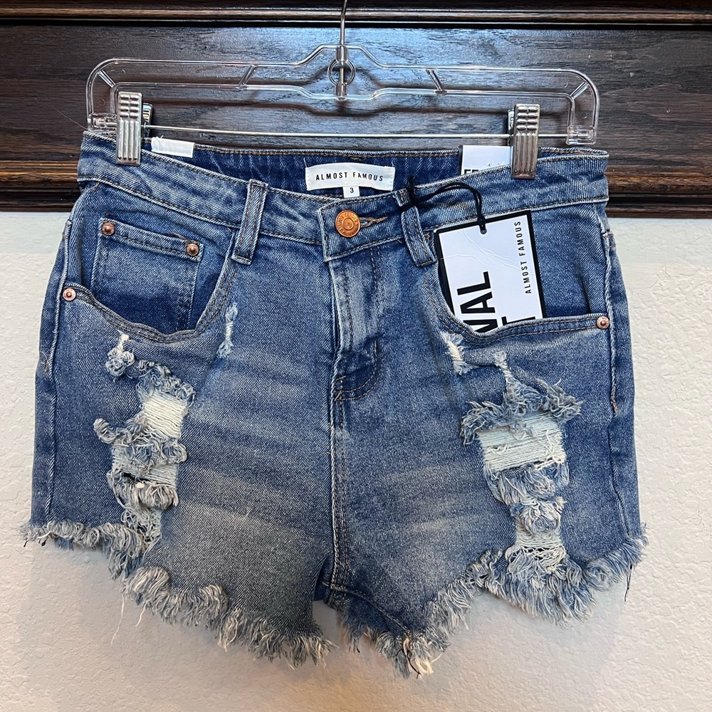 Almost Famous Distressed Jean Shorts